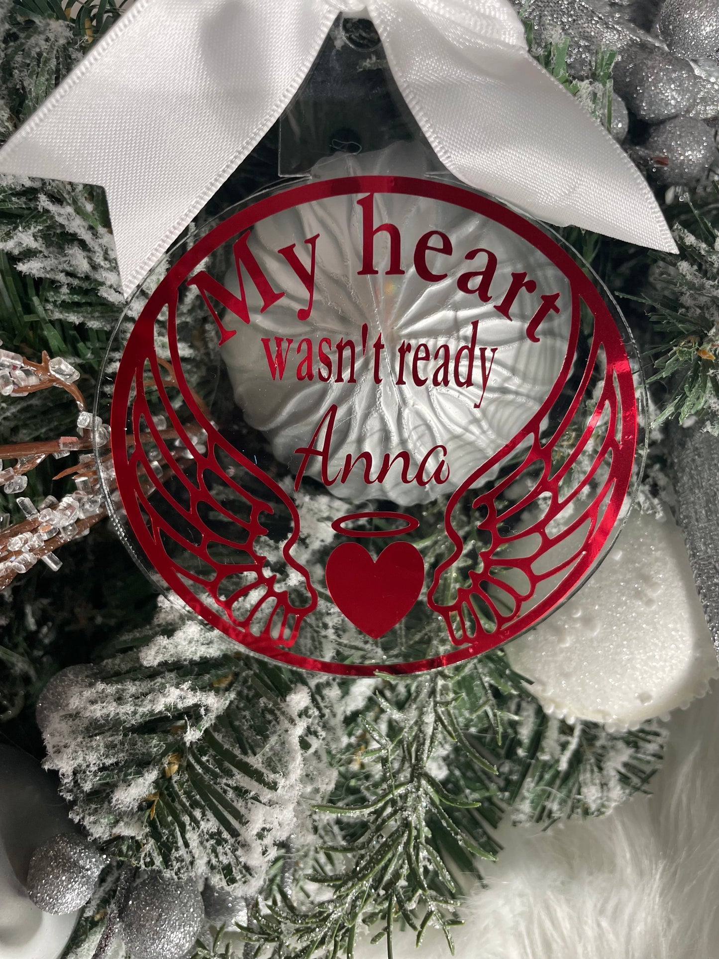 My Heart Wasn't Ready Memorial Ornament